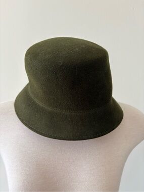 Filippo Catarzi Olive Green Wool Bucket Hat | Made in Italy | The Hats Company